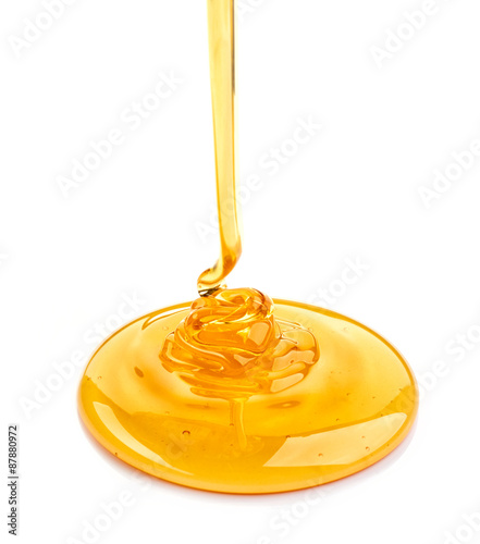 Photo pouring honey