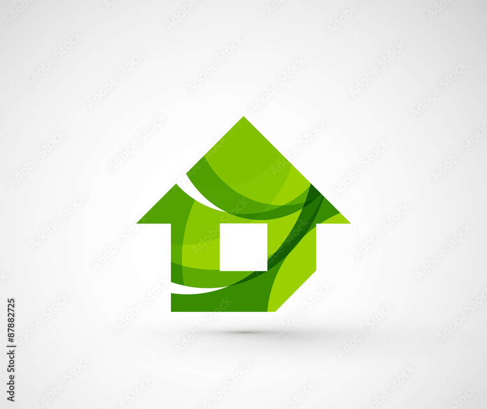 Abstract geometric company logo home, house, building Abstract geometric company logo home, house, building