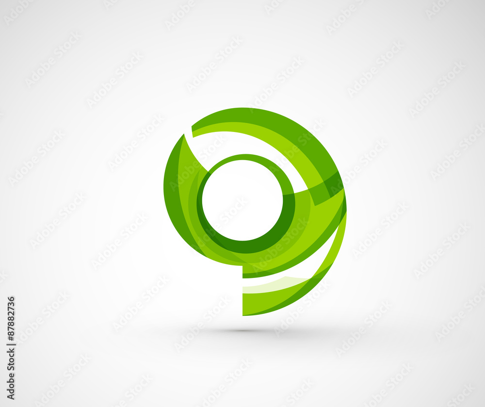 Abstract geometric company logo ring, circle Abstract geometric company logo ring, circle