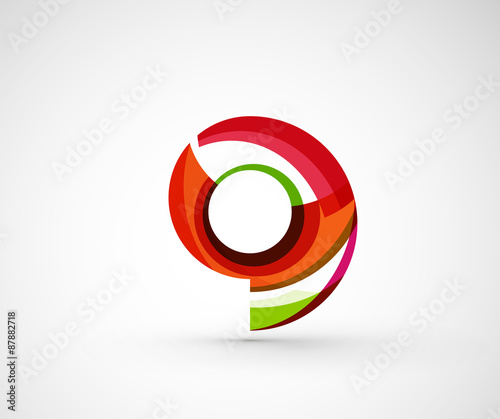 Free Download Abstract geometric company logo ring, circle - GFXLoad