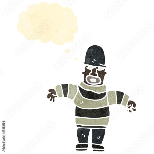 retro cartoon thief