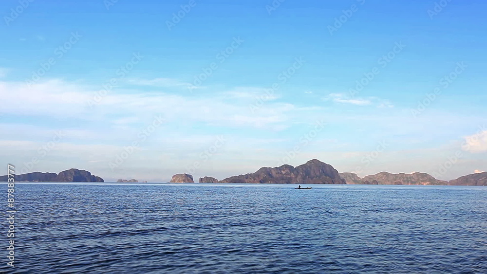 View on the Coron island on the way from El Nido to Coron, Palawan, Philippines View on the Coron island on the way from El Nido to Coron, Palawan, Philippines