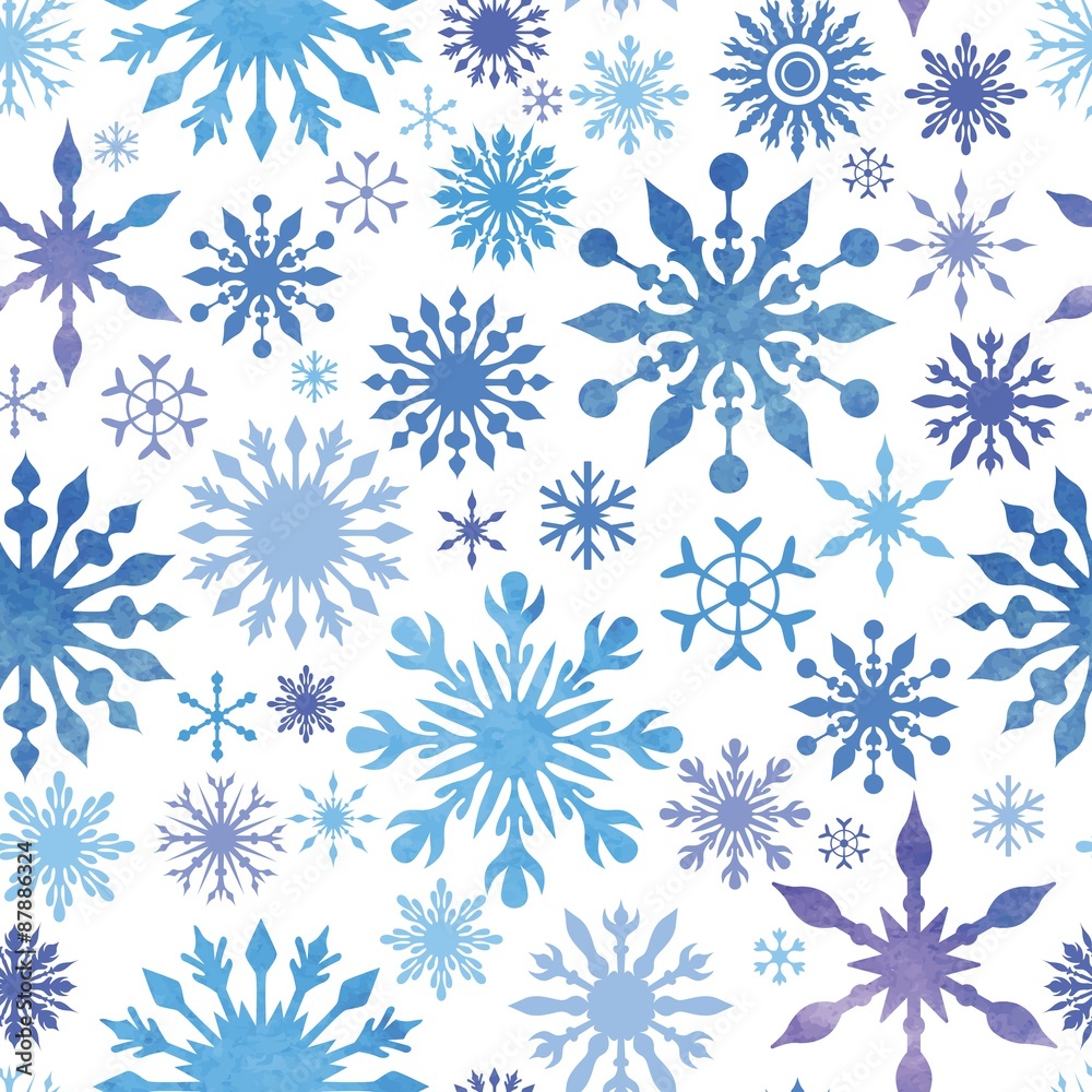 Vector Snowflakes Pattern Vector Snowflakes Pattern