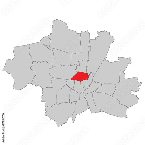 München Maxvorstadt - Vektor