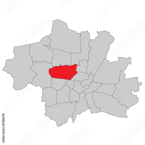 München Neuhausen-Nymphenburg - Vektor