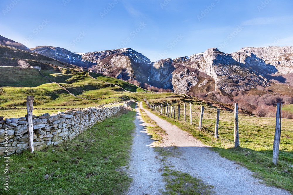 camino en la montaña