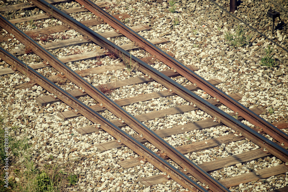 Naklejka premium Railway