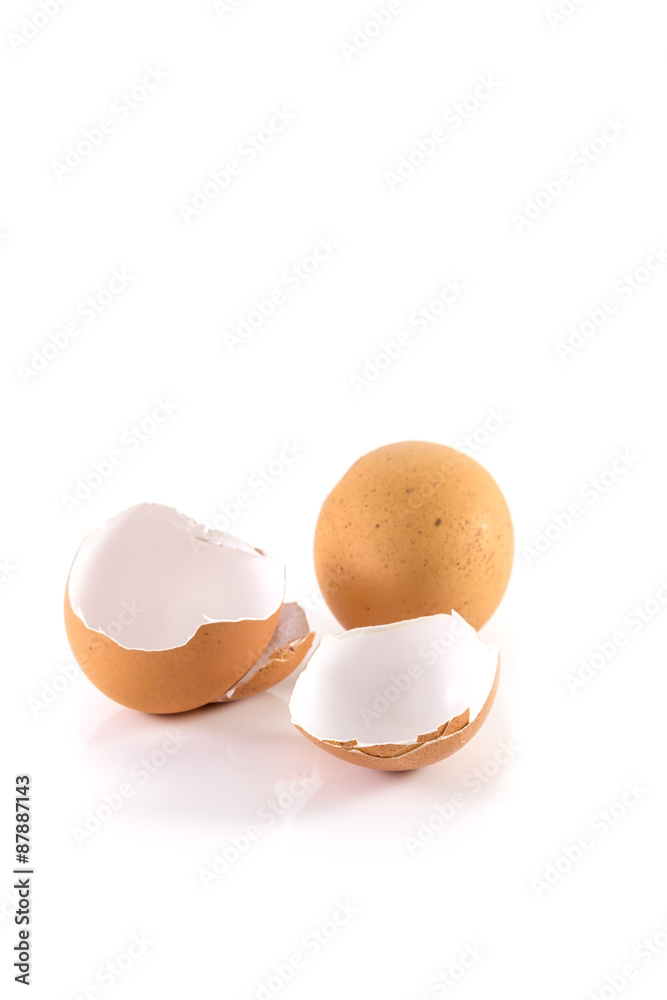 Eggs shell isolated on a white background Eggs shell isolated on a white background