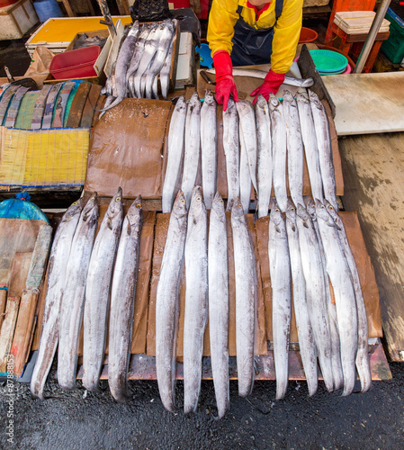 Jagalchi Fischmarkt in Busan Korea photo