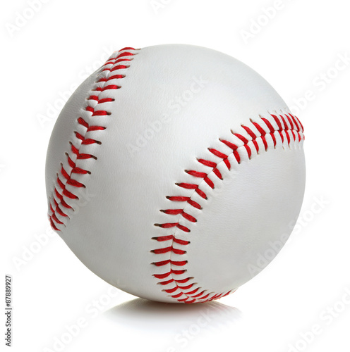 Canvas Print Baseball ball isolated on white background