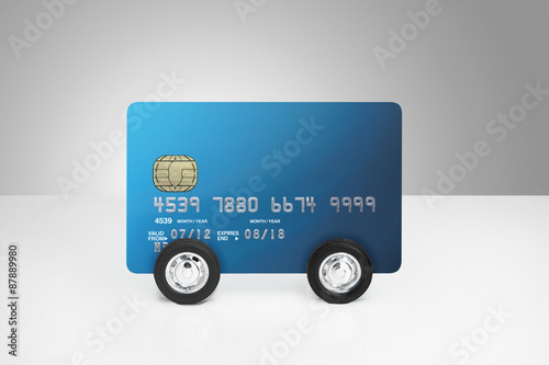 Credit card on wheels