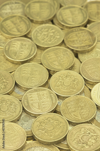 British One Pound Coins