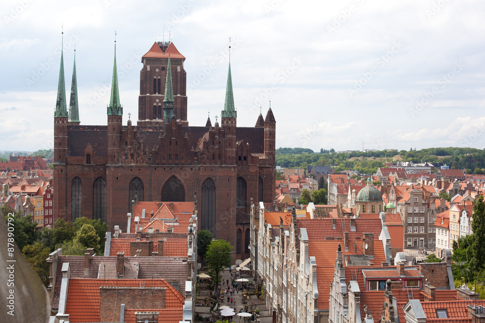 Gdansk from roof top