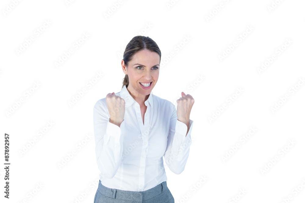 Businesswoman with a determined look Businesswoman with a determined look