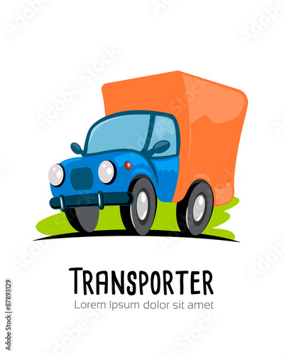 truck  transporter cartoon
