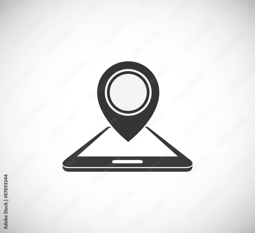 smart phone with pin map pointer smart phone with pin map pointer