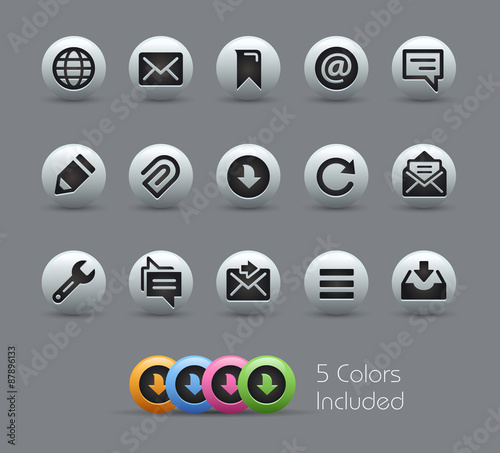 Messages Icons -- Pearly Series