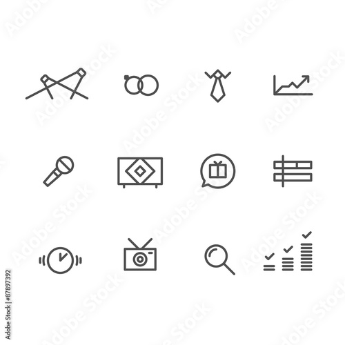 Icons for celebrations and presentations