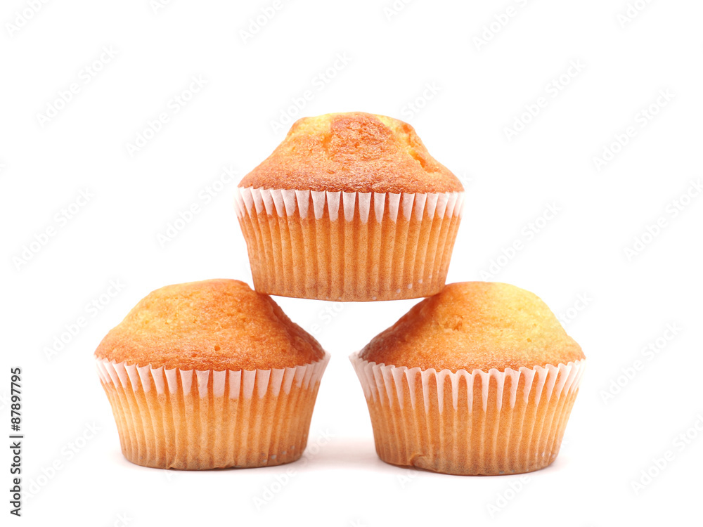 cupcakes on a white background cupcakes on a white background