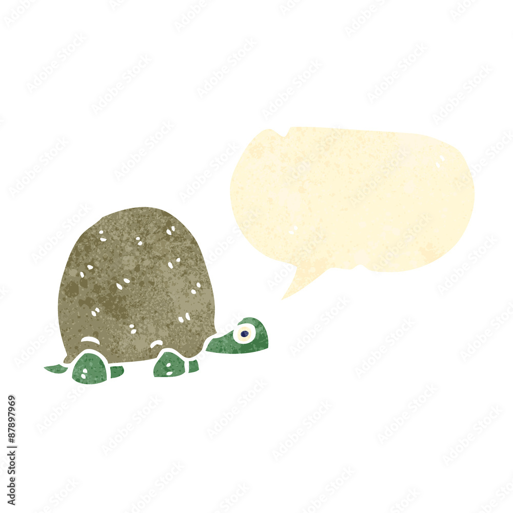 Fototapeta premium cute turtle with speech bubble