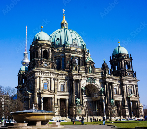 Berlin Cathedral  Berliner Dom  famous landmark in Berlin City 