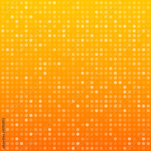 Circles orange technology pattern.