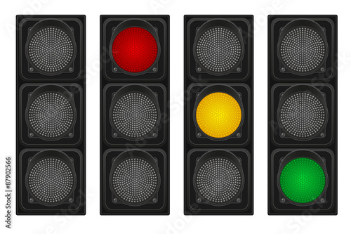 traffic lights for cars vector illustration