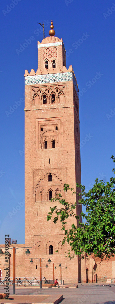 Koutoubia mosque in Marrakesh, Morocco