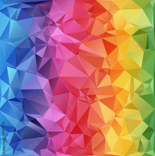 Colorful Polygonal Mosaic Background, Creative Design Templates
