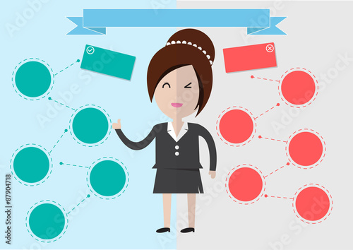 infographic business. route to success concept template.