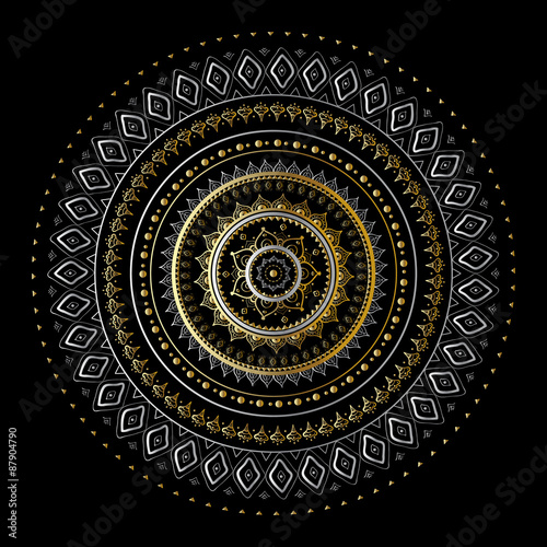 Vintage Gold mandala
