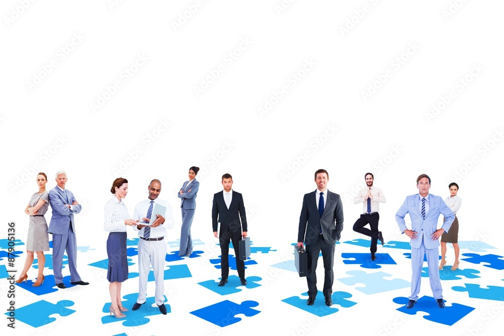 Composite image of business team Composite image of business team