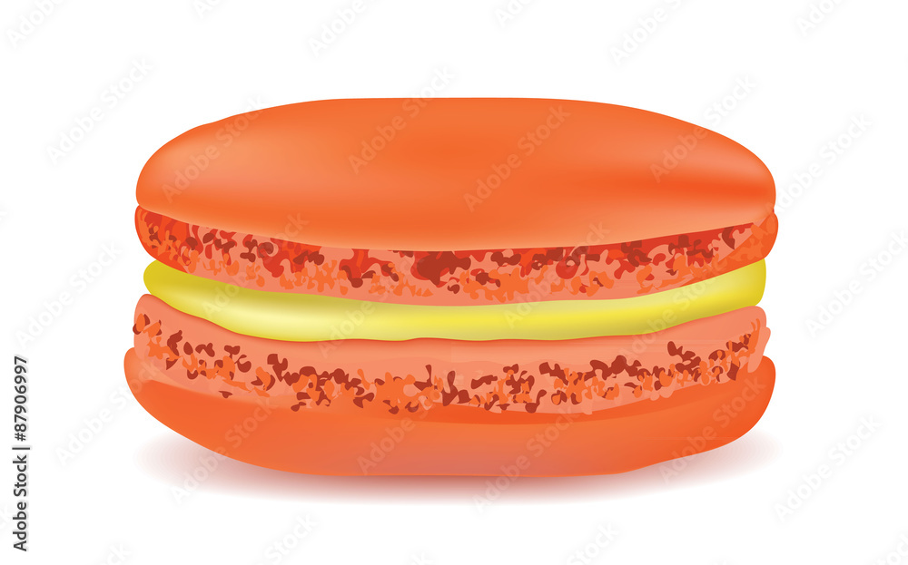 Macaroon on a white background. Vector object. Macaroon on a white background. Vector object.