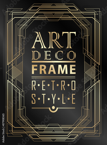 Art deco geometric
