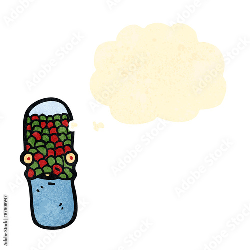 retro cartoon pain killer