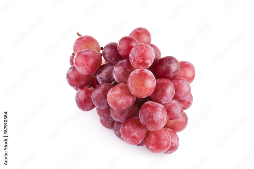 grapes isolated on over white background grapes isolated on over white background