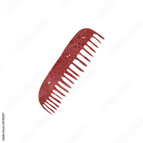retro cartoon comb