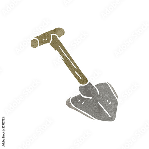 retro cartoon shovel © lineartestpilot