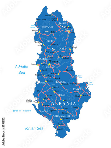 Albania map