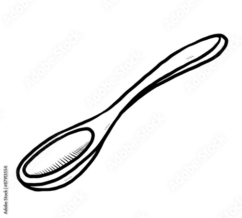 big spoon hand drawn