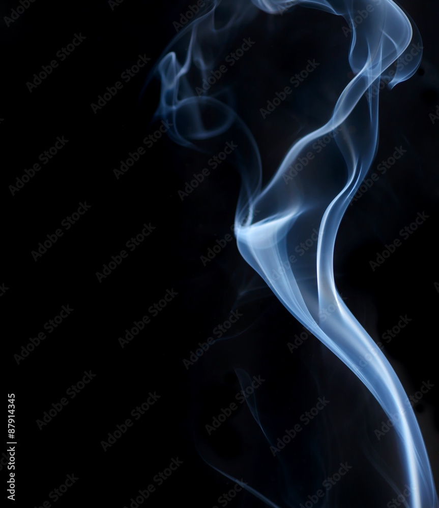 Smoke on a black or dark background closeup Smoke on a black or dark background closeup