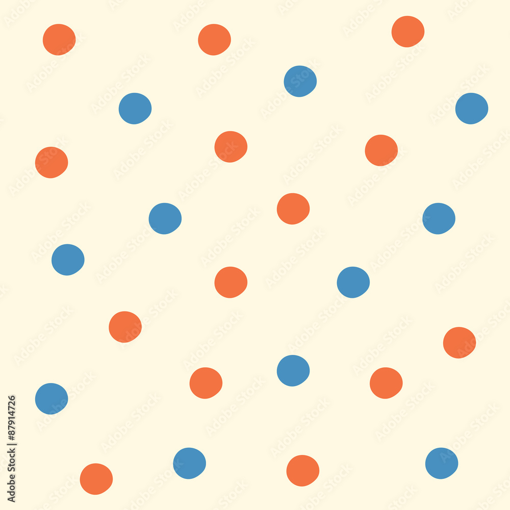 Blue and red dots background. Blue and red dots background.