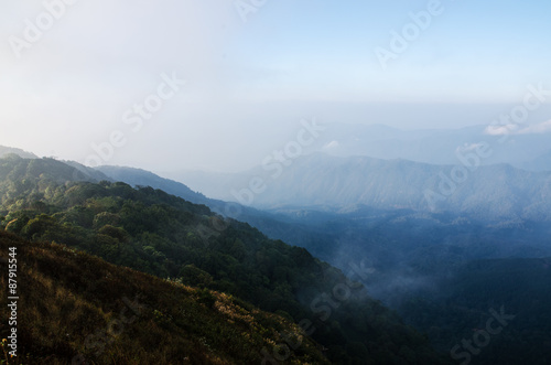 Peaceful Valley a view from top of Doi Pha Hom Pok National par