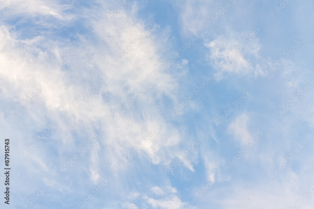 Fototapeta premium blue sky and cloud stripe