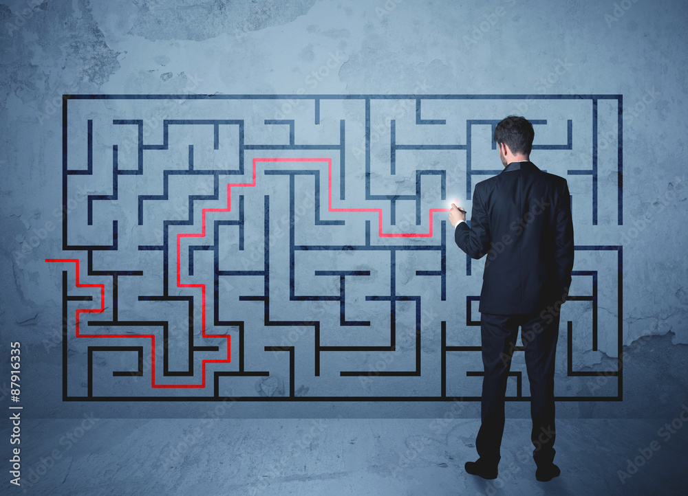 solution of a maze solution of a maze