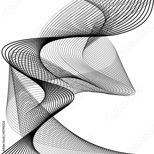 abstract flowing wave design layout vector background