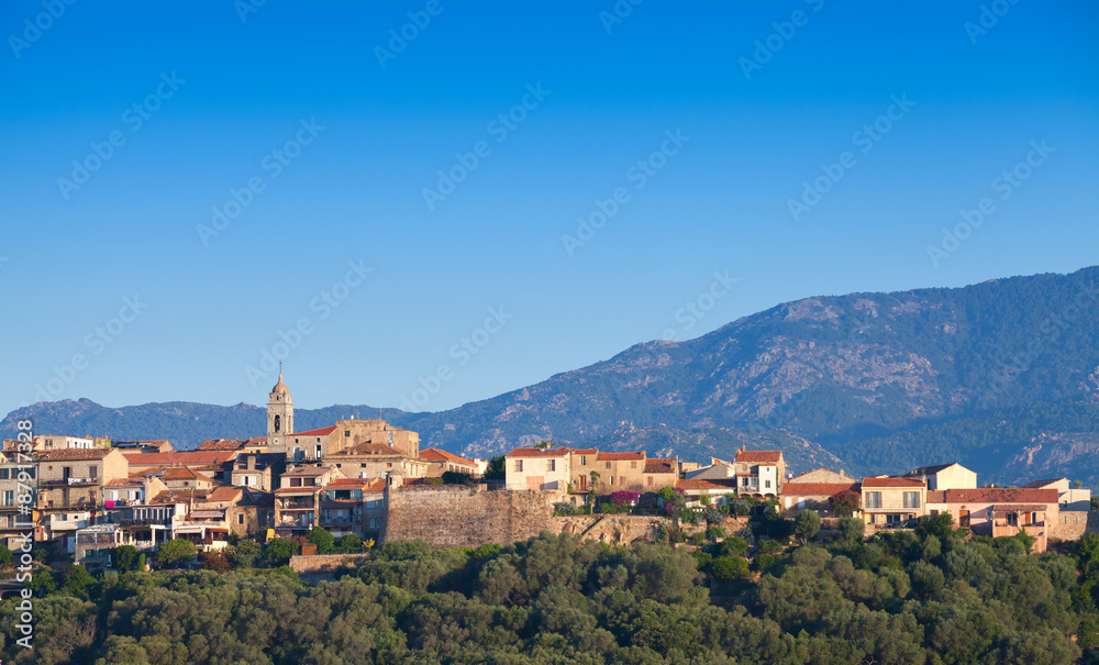 Porto-Vecchio cityscape, Corsica island, France