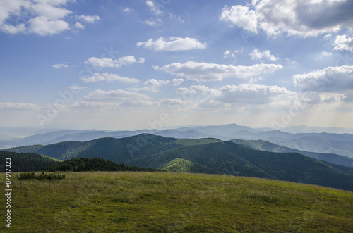 Slovakian mountains in summer.
