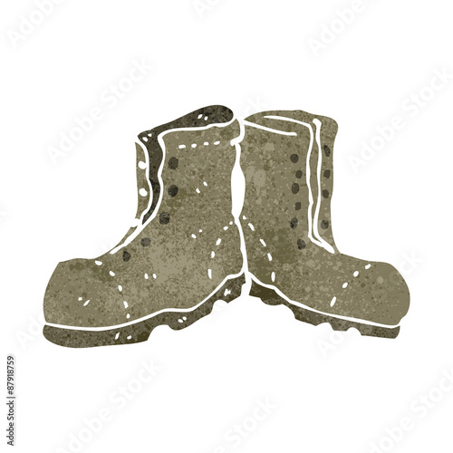 old boots retro cartoon