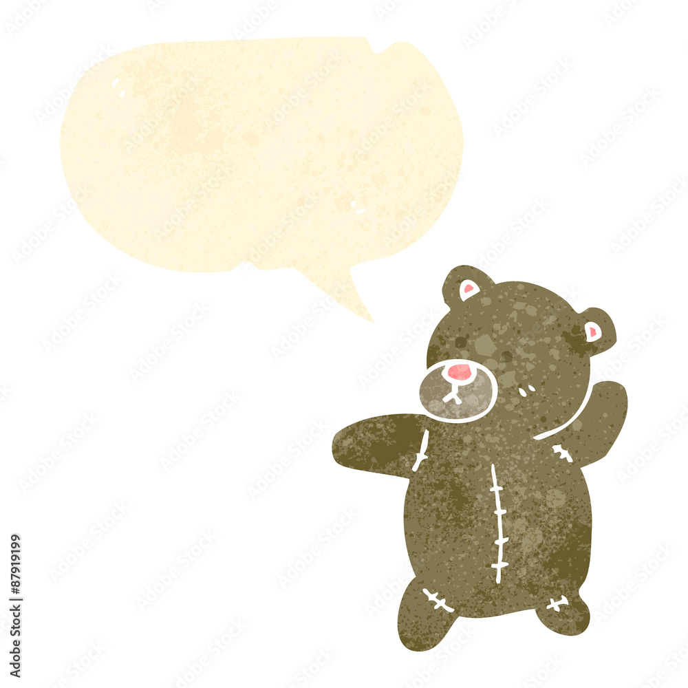 retro cartoon teddy bear retro cartoon teddy bear